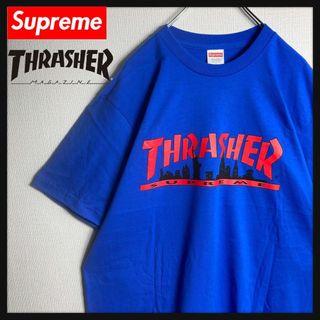 シュプリーム(Supreme)の【美品】シュプリーム x スラッシャー　コラボTシャツ　ビッグロゴ　人気Lサイズ(Tシャツ/カットソー(半袖/袖なし))