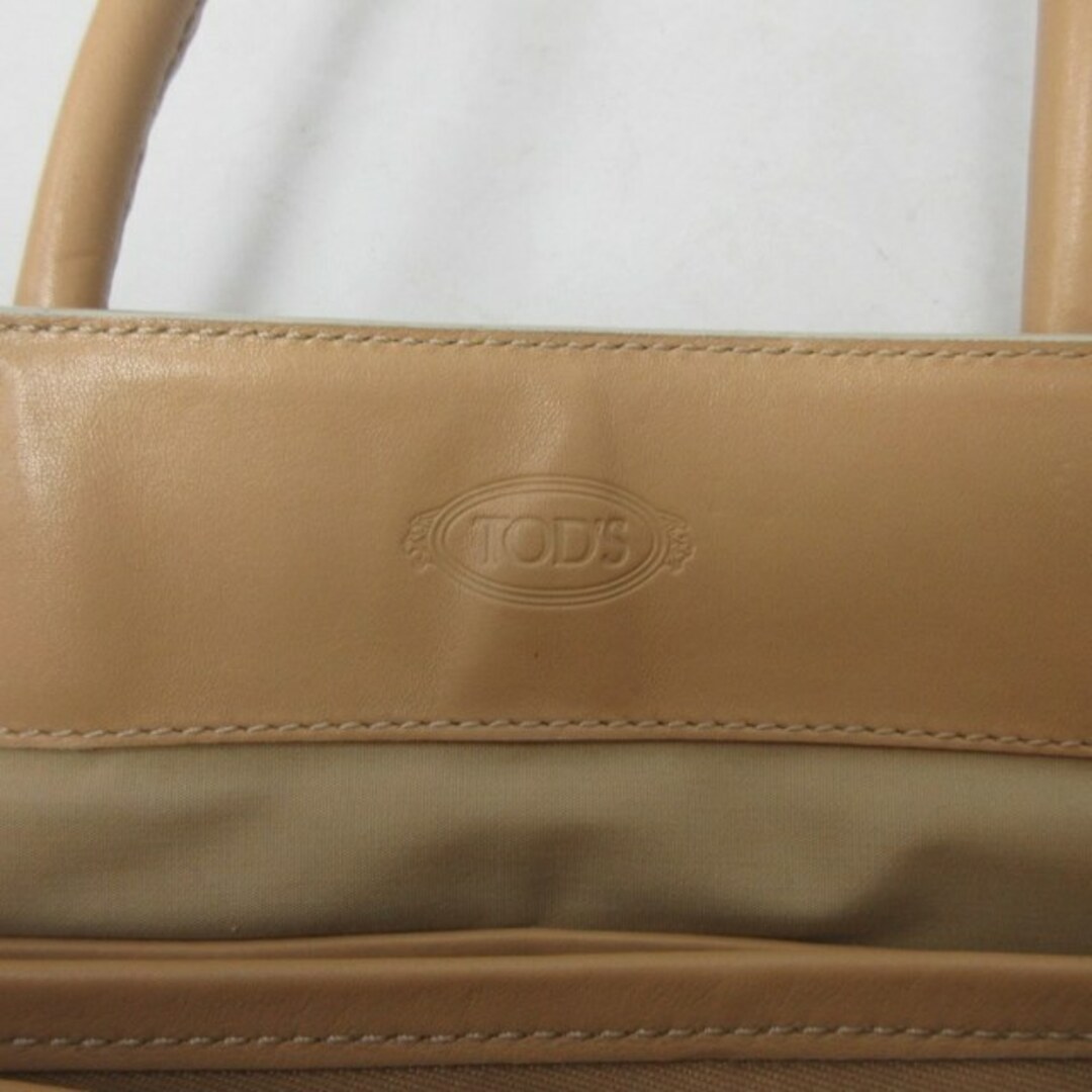 TOD'S(トッズ)のトッズ TOD'S レザートートバッグ ハンドバッグ ベージュ IBO50 レディースのバッグ(トートバッグ)の商品写真