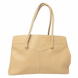 トッズ(TOD'S)のトッズ TOD'S レザートートバッグ ハンドバッグ ベージュ IBO50(トートバッグ)