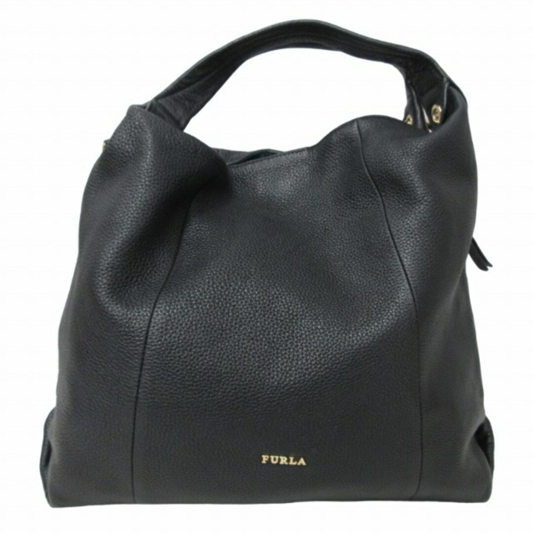 Furla(フルラ)のフルラ FURLA レザーハンドバッグ トートバッグ 手提げ 黒 IBO50 レディースのバッグ(ハンドバッグ)の商品写真