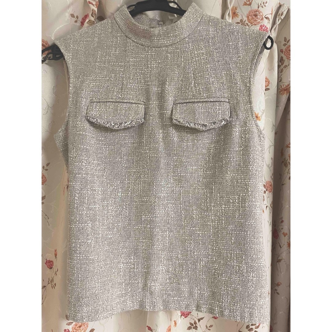 ánuans(アニュアンス)のl'or Summer Tweed Blouse レディースのトップス(シャツ/ブラウス(半袖/袖なし))の商品写真