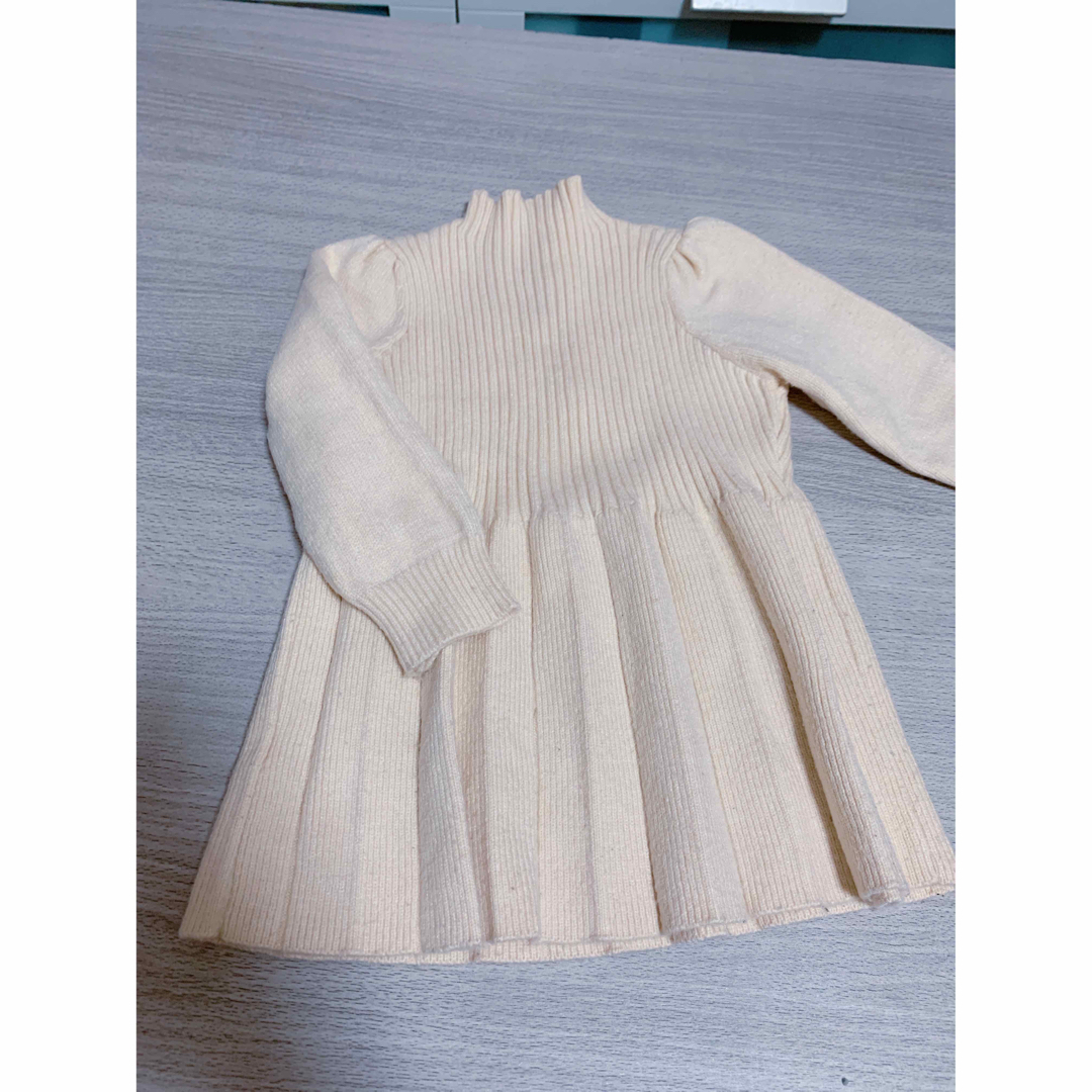 ニットワンピ キッズ/ベビー/マタニティのキッズ服女の子用(90cm~)(ワンピース)の商品写真