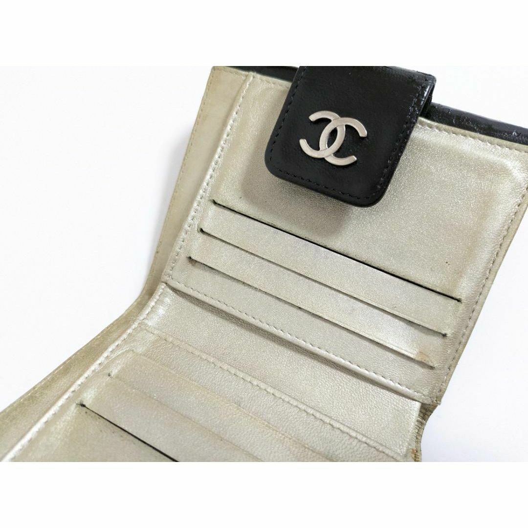 CHANEL(シャネル)のCHANEL＊シャネル＊アイコンライン♡♡2つ折り財布♪ブラック レディースのファッション小物(財布)の商品写真