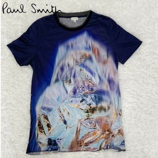 ポールスミス(Paul Smith)のPaul smith ポールスミス　柄　Tシャツ　ネイビー　M(Tシャツ(半袖/袖なし))