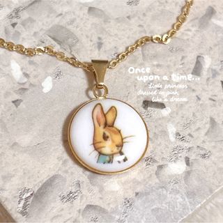 ピーターラビット(PETER RABBIT（TM）)の【JHB】ピーターラビット　七宝焼　ネックレス　美品　ヴィンテージ(ネックレス)