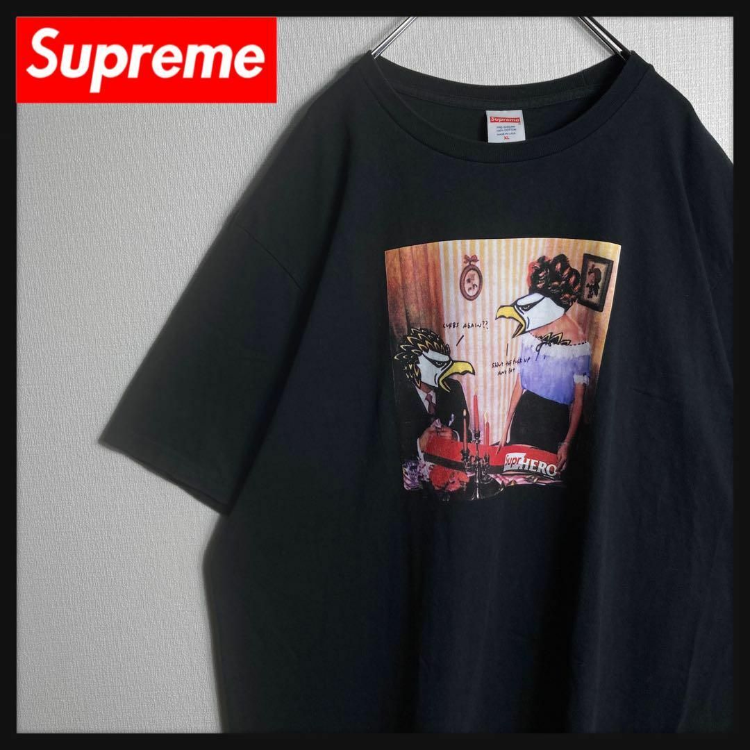 Supreme(シュプリーム)の【美品】シュプリーム　ワンポイントロゴ入り定番カラーTシャツ　希少XLサイズ メンズのトップス(Tシャツ/カットソー(半袖/袖なし))の商品写真