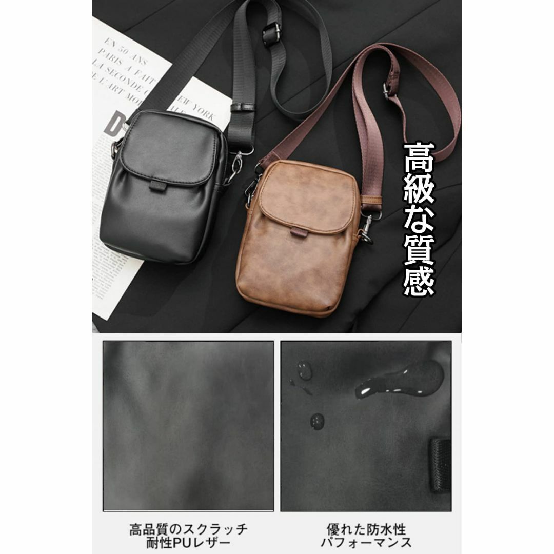 【色: カーキ】[Lavancia] PUショルダーバッグ, 斜めがけバッグ 肩 メンズのバッグ(その他)の商品写真