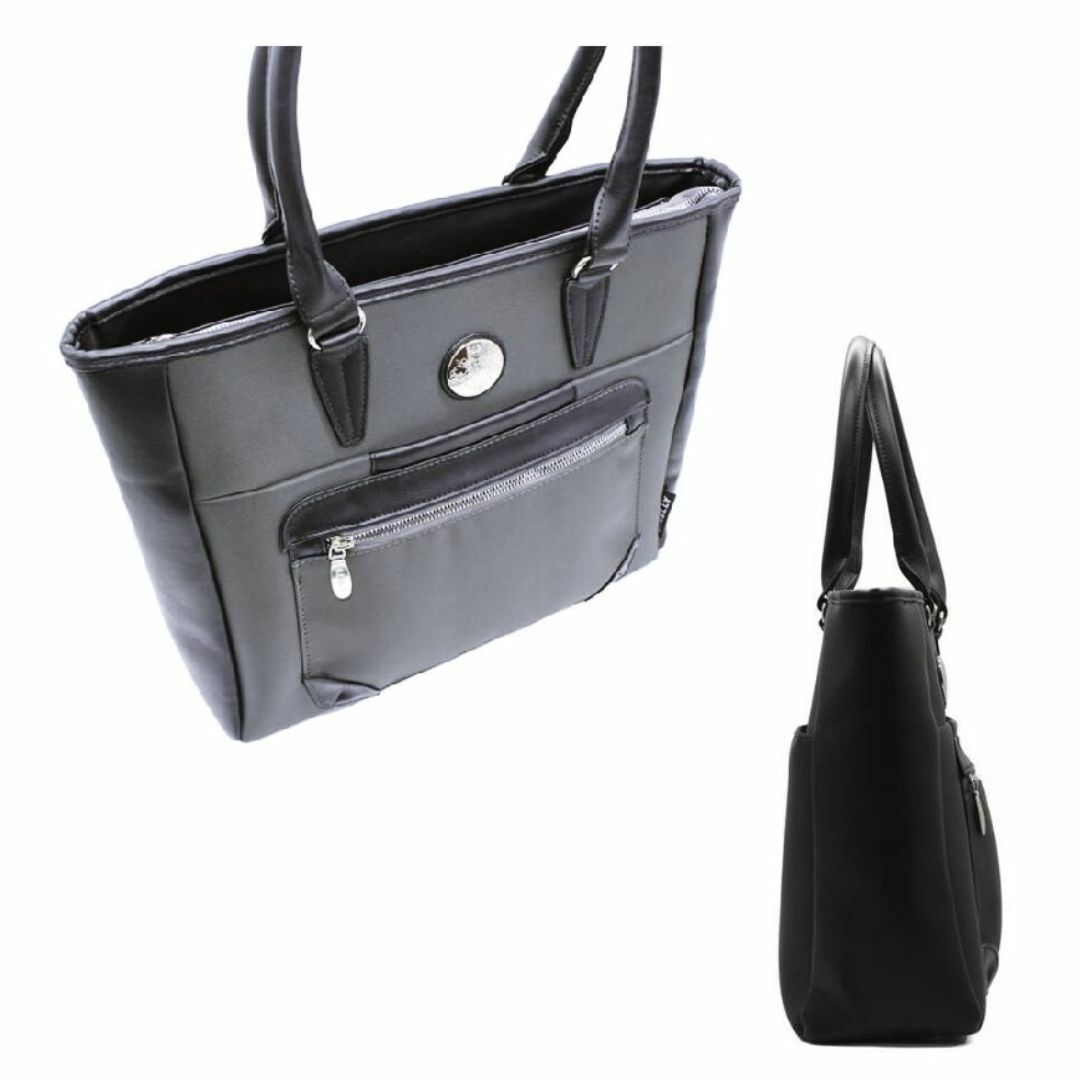 新品　D.KELLY　トートバッグ　メタルプレート　ブラック　メンズ　通勤　旅行 メンズのバッグ(トートバッグ)の商品写真