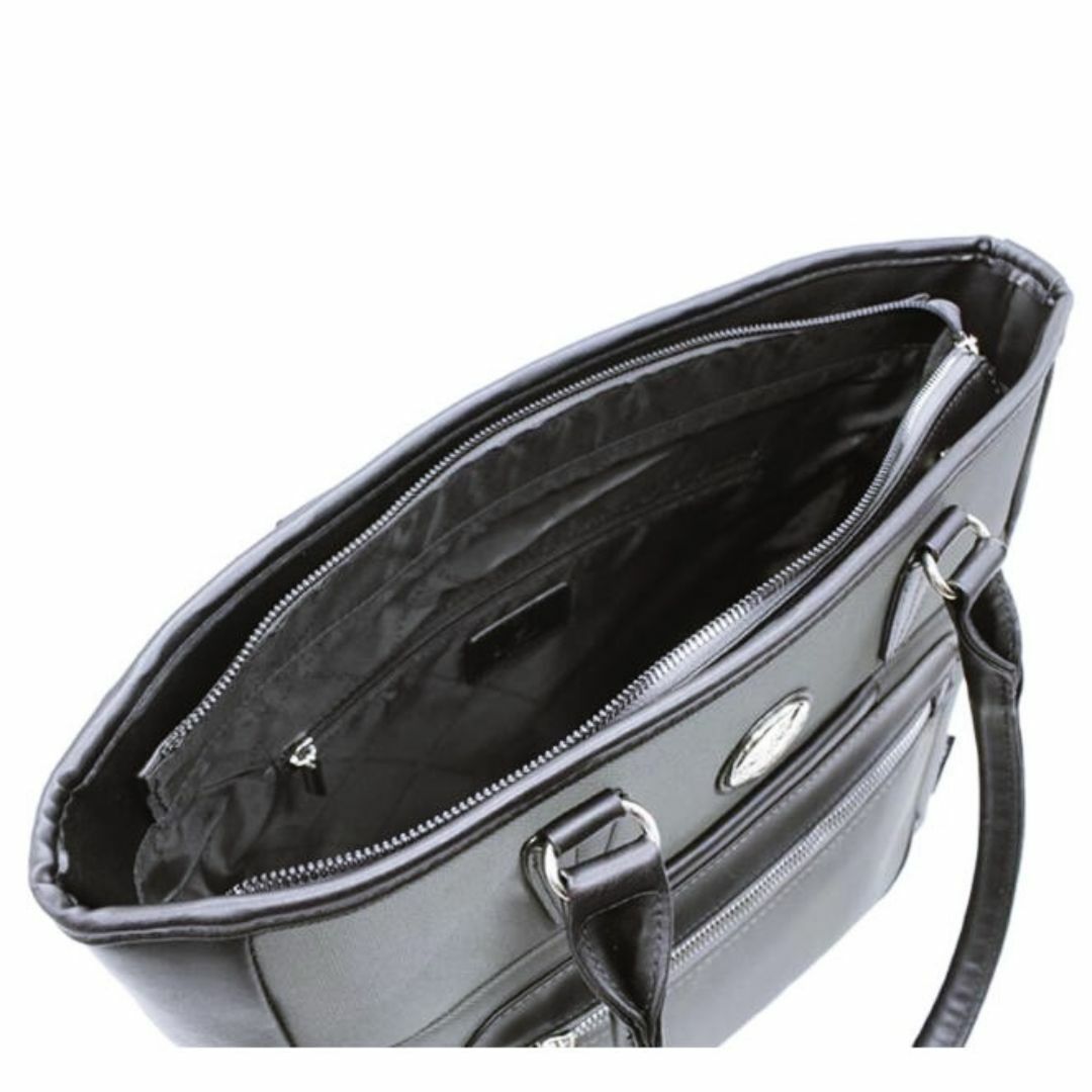 新品　D.KELLY　トートバッグ　メタルプレート　ブラック　メンズ　通勤　旅行 メンズのバッグ(トートバッグ)の商品写真