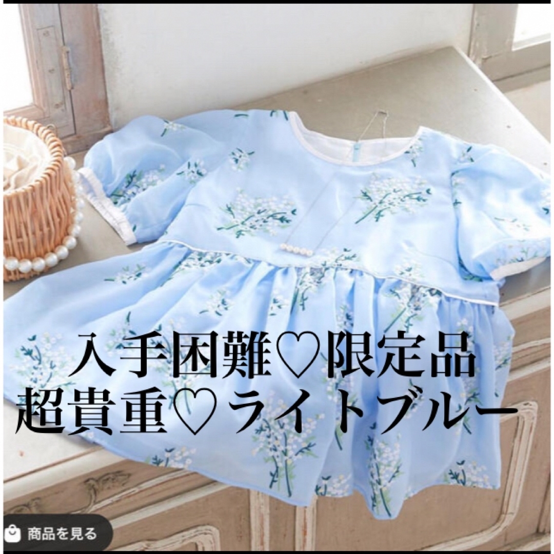 Chesty(チェスティ)の入手困難♡限定♡完売品♡美品♡かすみ草ブラウス♡ブルー♡chesty♡チェスティ レディースのトップス(シャツ/ブラウス(半袖/袖なし))の商品写真