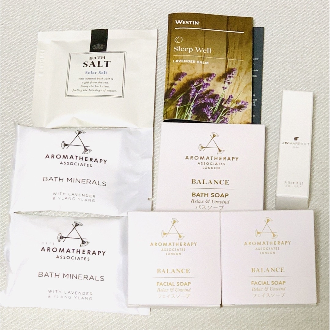 AROMATHERAPY ASSOCIATES(アロマセラピーアソシエイツ)のアロマセラピー アソシエイツ他 アメニティ10点 コスメ/美容のキット/セット(サンプル/トライアルキット)の商品写真