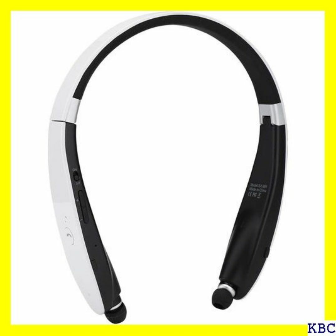 SX-991 Bluetoothワイヤレスステレオネッ ド ション 白と黒 91 スマホ/家電/カメラのスマホ/家電/カメラ その他(その他)の商品写真