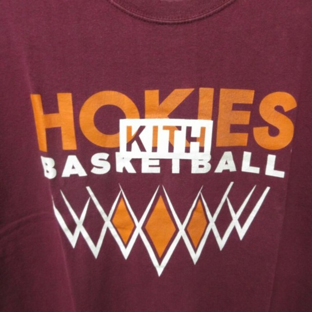 キス タグ付 ゲリラヴィンテージ HOKIES Tシャツ カットソー 赤系 XL メンズのトップス(Tシャツ/カットソー(半袖/袖なし))の商品写真