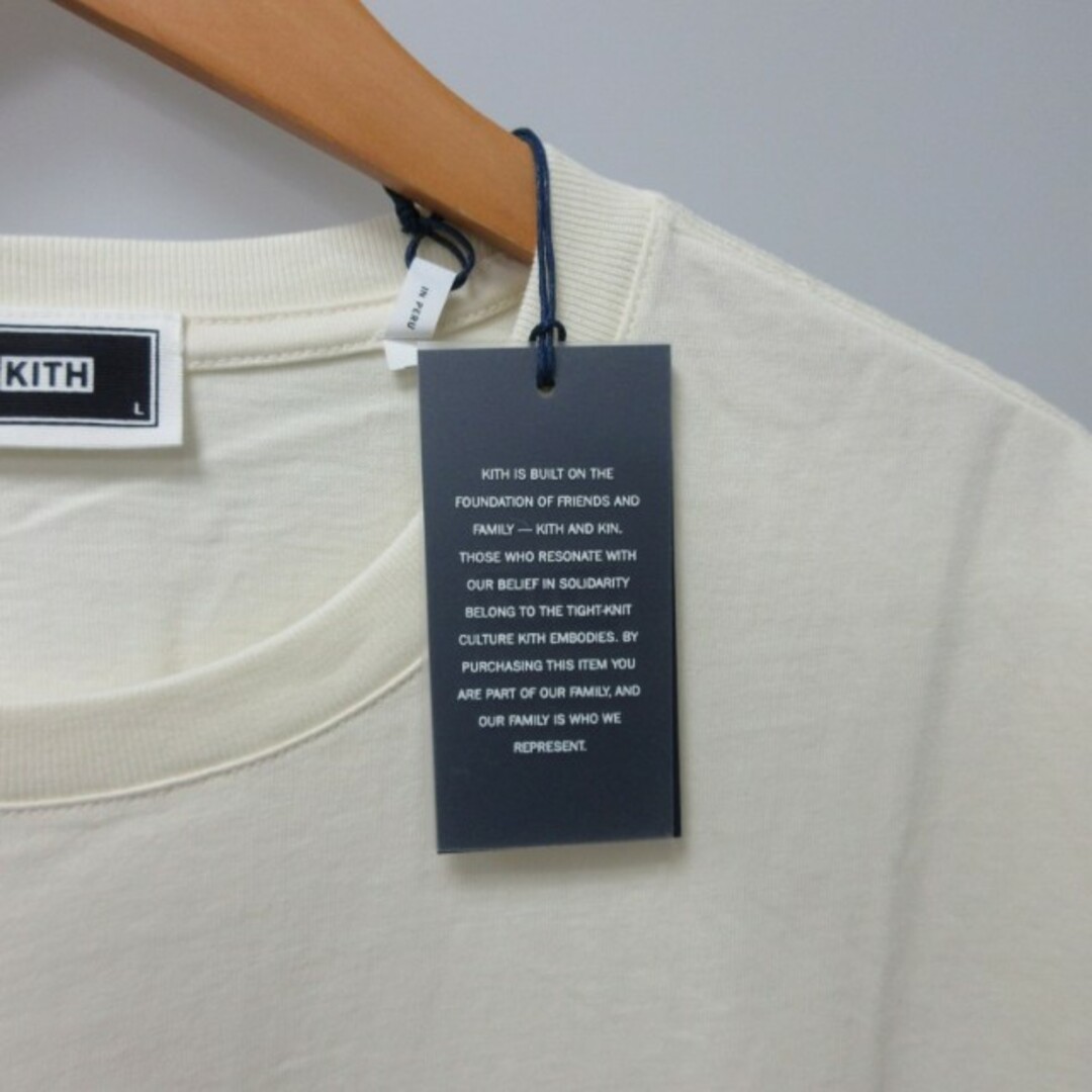 キス タグ付 23年製 ヴィンテージ Tシャツ カットソー 半袖 ベージュ L メンズのトップス(Tシャツ/カットソー(半袖/袖なし))の商品写真
