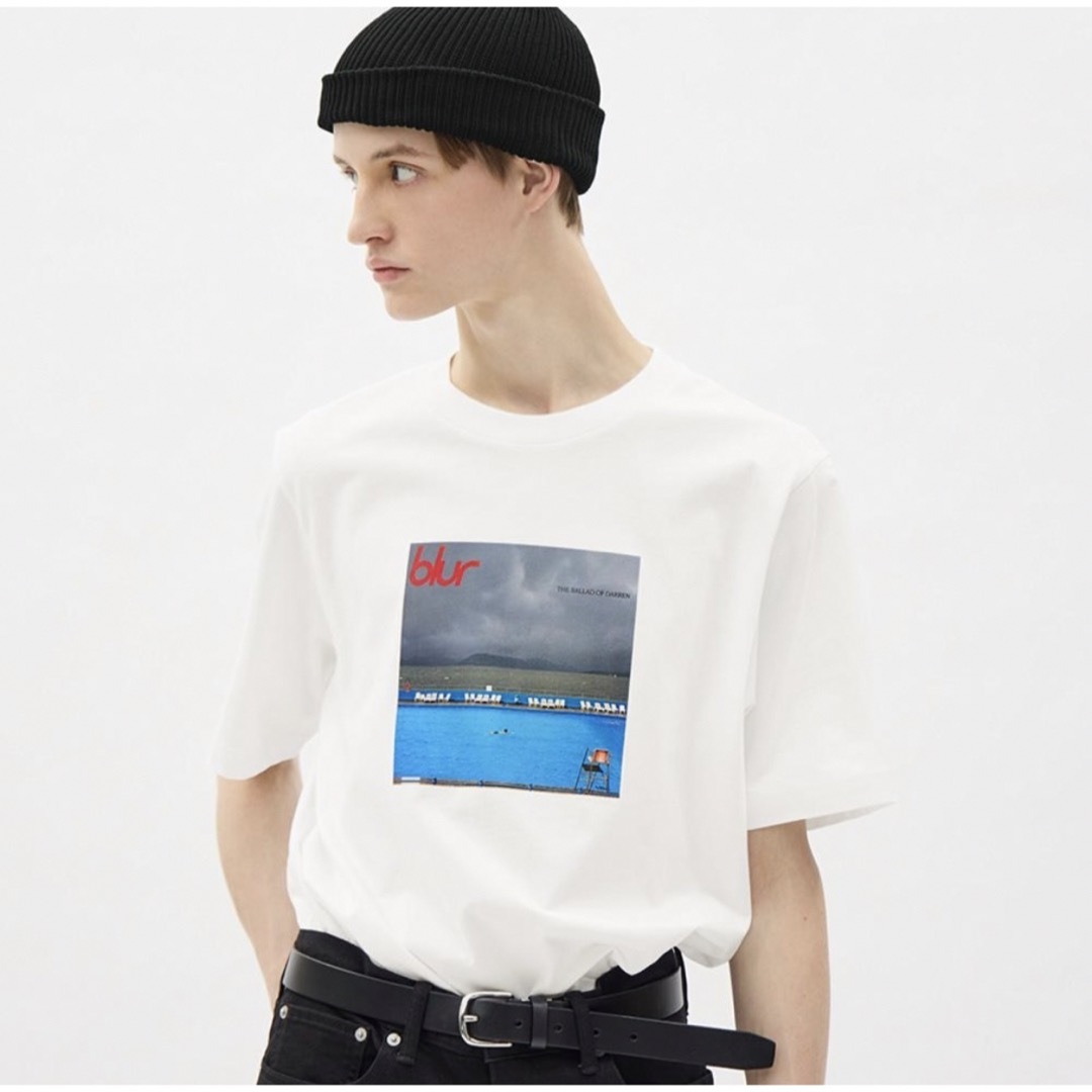 GU(ジーユー)の【GU】 Blur  MUSICグラフィックTシャツ(3XL/00 White) メンズのトップス(Tシャツ/カットソー(半袖/袖なし))の商品写真