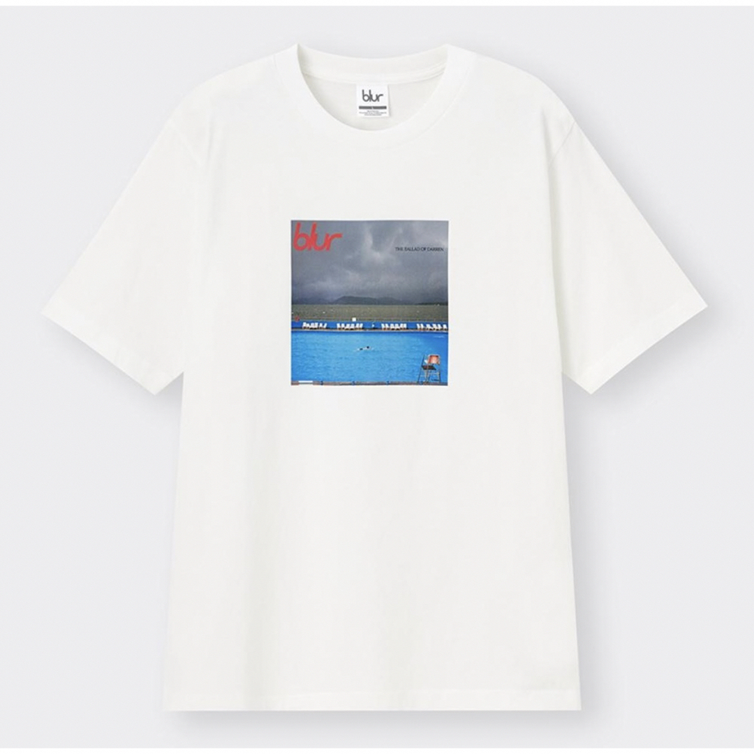 GU(ジーユー)の【GU】 Blur  MUSICグラフィックTシャツ(3XL/00 White) メンズのトップス(Tシャツ/カットソー(半袖/袖なし))の商品写真