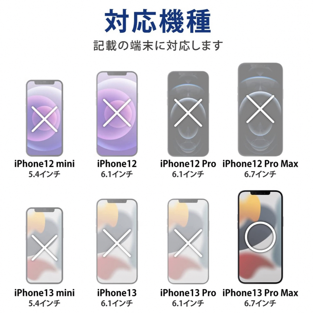 ELECOM(エレコム)のiPhone 13 Pro Max/落下防止リング付/ネイビー スマホ/家電/カメラのスマホアクセサリー(iPhoneケース)の商品写真