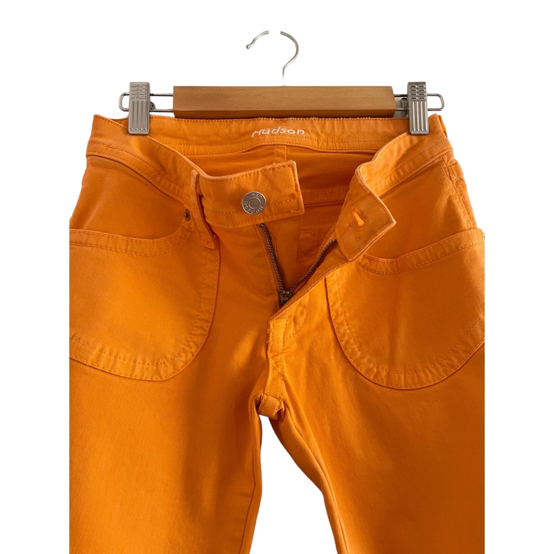 HUDSON(ハドソン)の【新品】ハドソン Hudson オレンジ カラーデニム カラーパンツ S レディースのパンツ(カジュアルパンツ)の商品写真