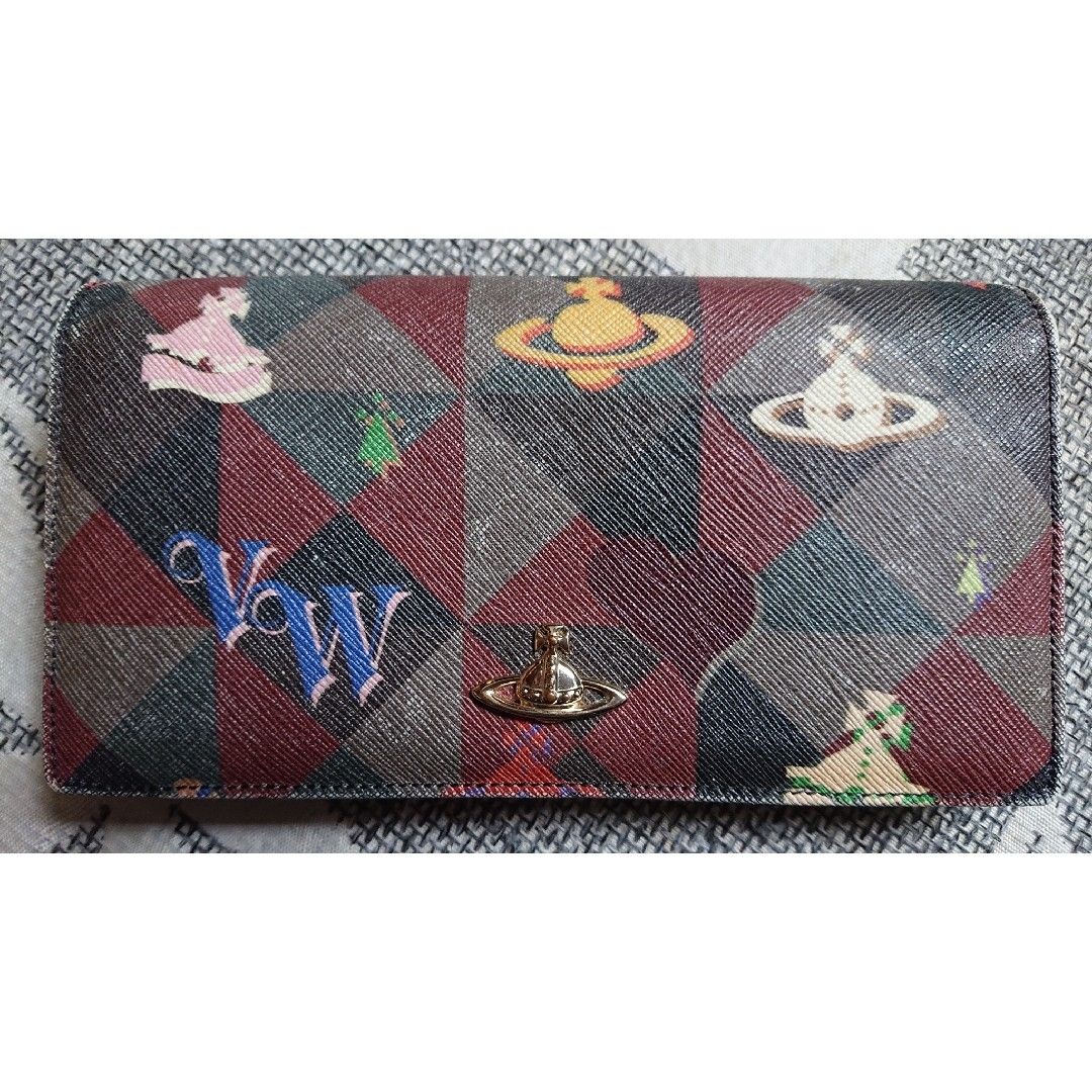 Vivienne Westwood(ヴィヴィアンウエストウッド)のヴィヴィアン・ウエストウッド LONG WALLET LOGOMANIA レディースのファッション小物(財布)の商品写真