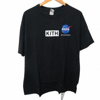 キス タグ付 ゲリラヴィンテージ NASA Tシャツ カットソー 半袖 黒 XL(Tシャツ/カットソー(半袖/袖なし))