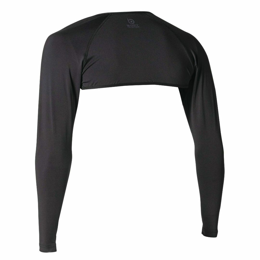【色: ブラック】おたふく手袋 夏用アームカバー シュラグ一体型アームカバー 接 メンズのファッション小物(その他)の商品写真