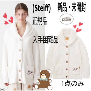 Steiff  パウダージャガードショールカーディガン