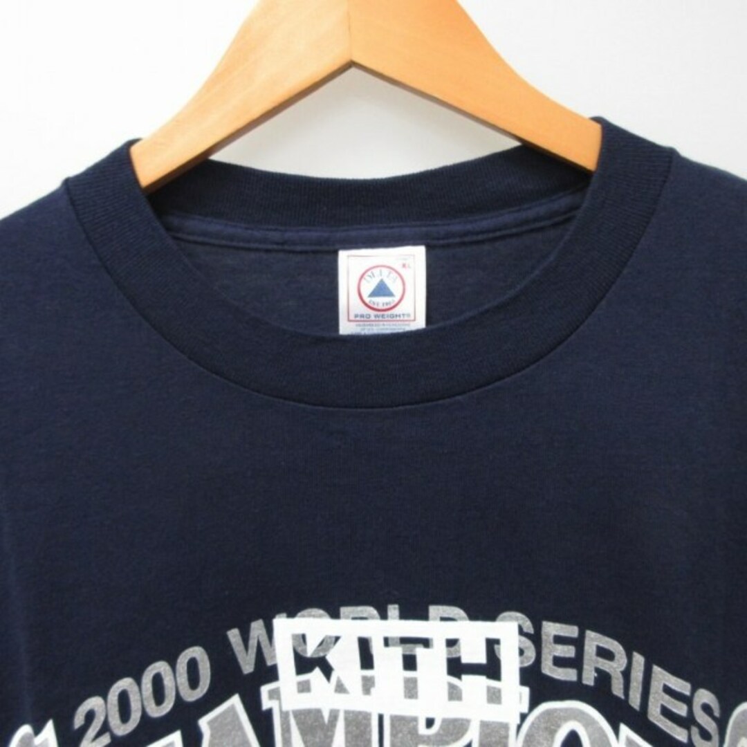 キス タグ付 ゲリラヴィンテージ ヤンキース Tシャツ カットソー 紺 XL メンズのトップス(Tシャツ/カットソー(半袖/袖なし))の商品写真