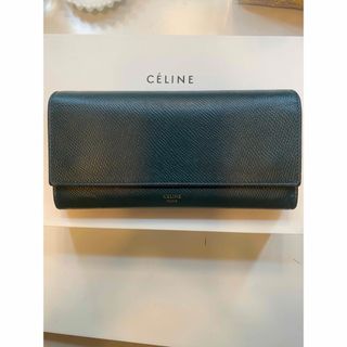 celine - CELINE 長財布 ラージフラップウォレット