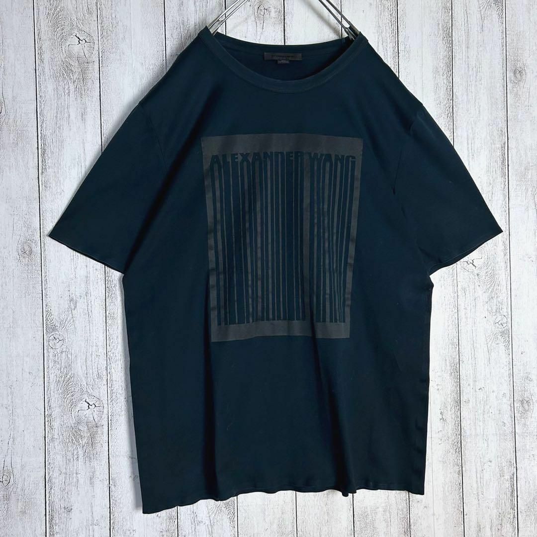 Alexander Wang(アレキサンダーワン)の【人気モデル】アレキサンダーワン☆バーコードロゴ入りTシャツ 定番ブラック メンズのトップス(Tシャツ/カットソー(半袖/袖なし))の商品写真