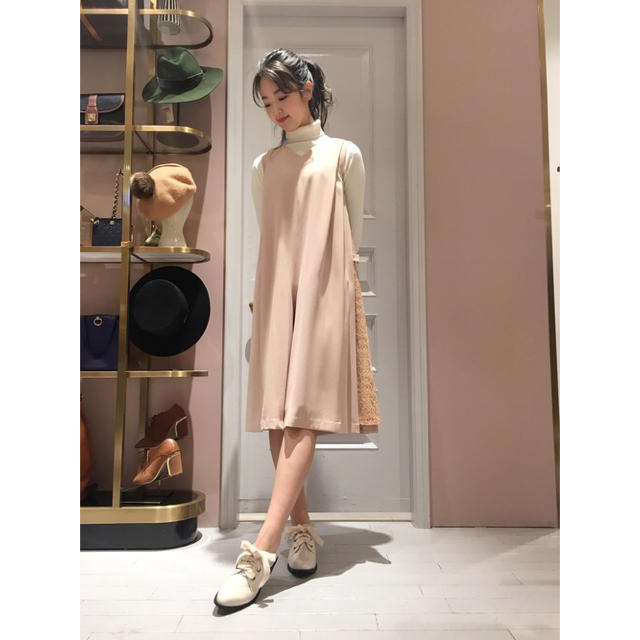 Lily Brown(リリーブラウン)のレースコンビロンパース キッズ/ベビー/マタニティのベビー服(~85cm)(ロンパース)の商品写真