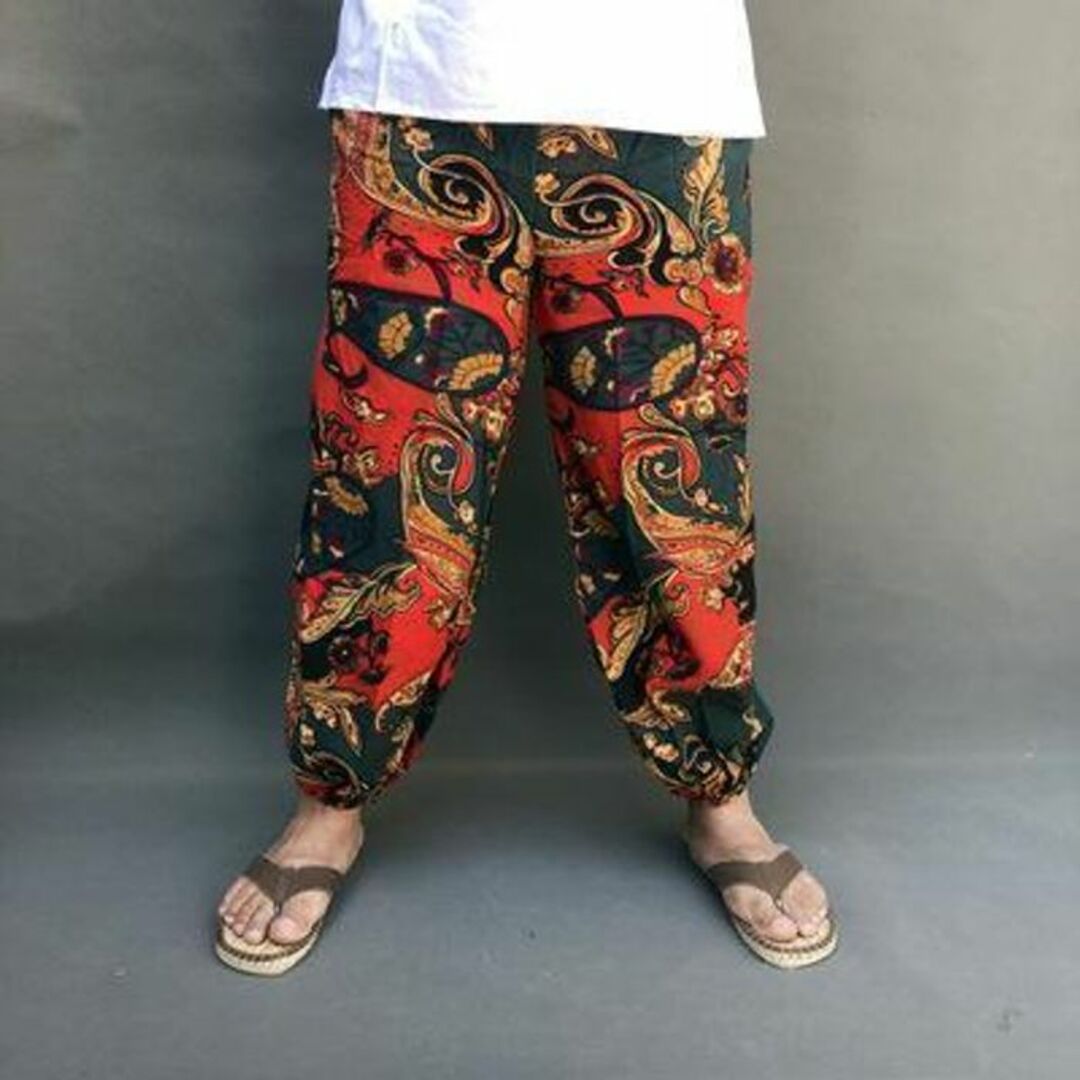 サルエルパンツ ダンス アジア系 エスニック カジュアル フリーサイズ 3-b レディースのパンツ(サルエルパンツ)の商品写真