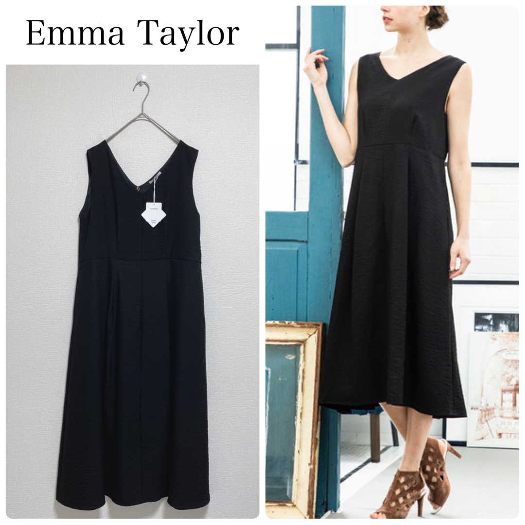 Emma Taylor(エマテイラー)の【新品タグ付】Emma Taylor RING DOT FLARE DRESS レディースのワンピース(ロングワンピース/マキシワンピース)の商品写真