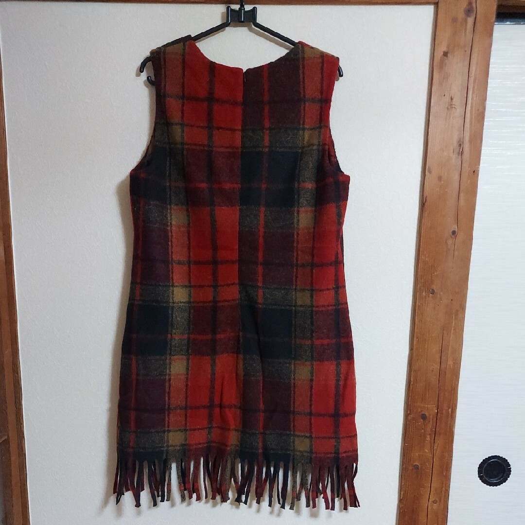 DESIGUAL - 新品 タグ付き タータンチェック フリンジ付き DESIGUAL - 新品 タグ付き タータンチェック フリンジ付き