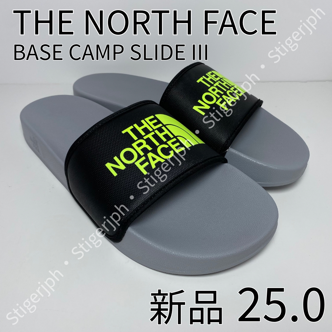 THE NORTH FACE(ザノースフェイス)のザノースフェイス　ベースキャンプスライド III グレー　イエロー　25CM メンズの靴/シューズ(サンダル)の商品写真