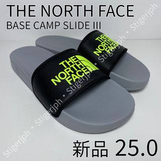 ザノースフェイス(THE NORTH FACE)のザノースフェイス　ベースキャンプスライド III グレー　イエロー　25CM(サンダル)