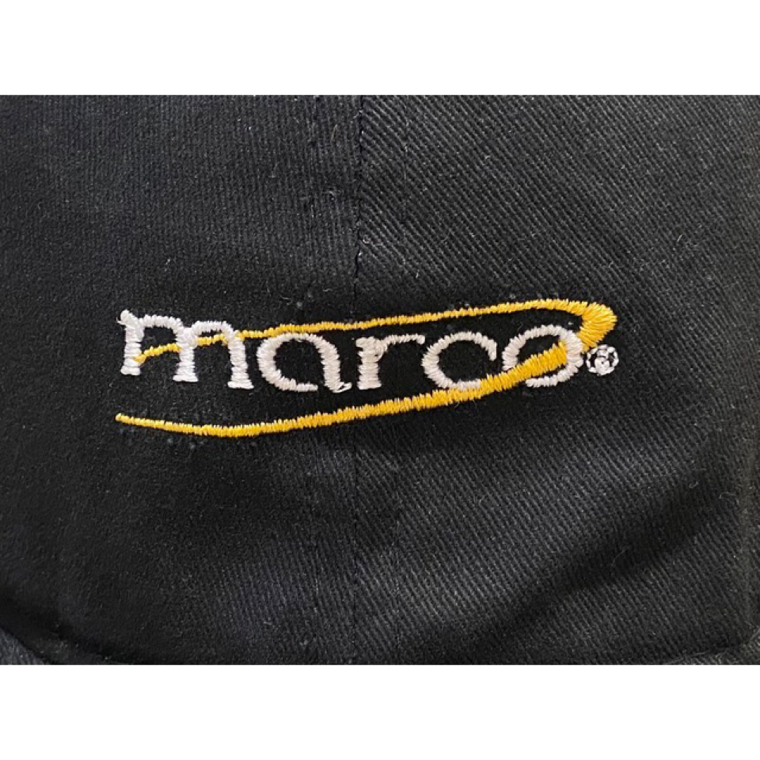 VINTAGE(ヴィンテージ)のビンテージ SHARP marco 企業ロゴ刺繍 キャップ ブラック メンズの帽子(キャップ)の商品写真