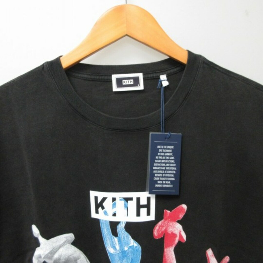 キス タグ付 22年製 AVANTE-GARDE Tシャツ カットソー 黒 L メンズのトップス(Tシャツ/カットソー(半袖/袖なし))の商品写真