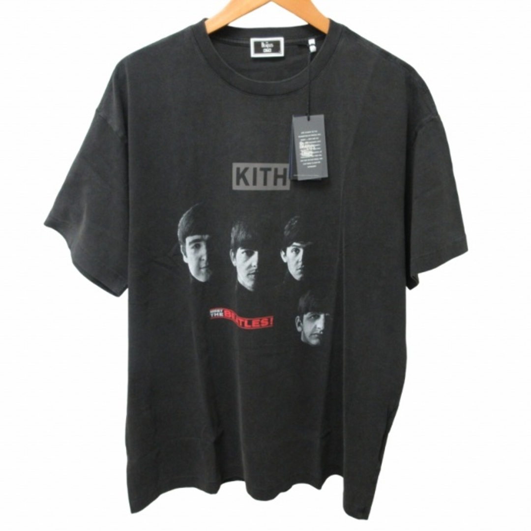 キス KITH×ビートルズ タグ付 23年製 Tシャツ カットソー 半袖 黒 L メンズのトップス(Tシャツ/カットソー(半袖/袖なし))の商品写真