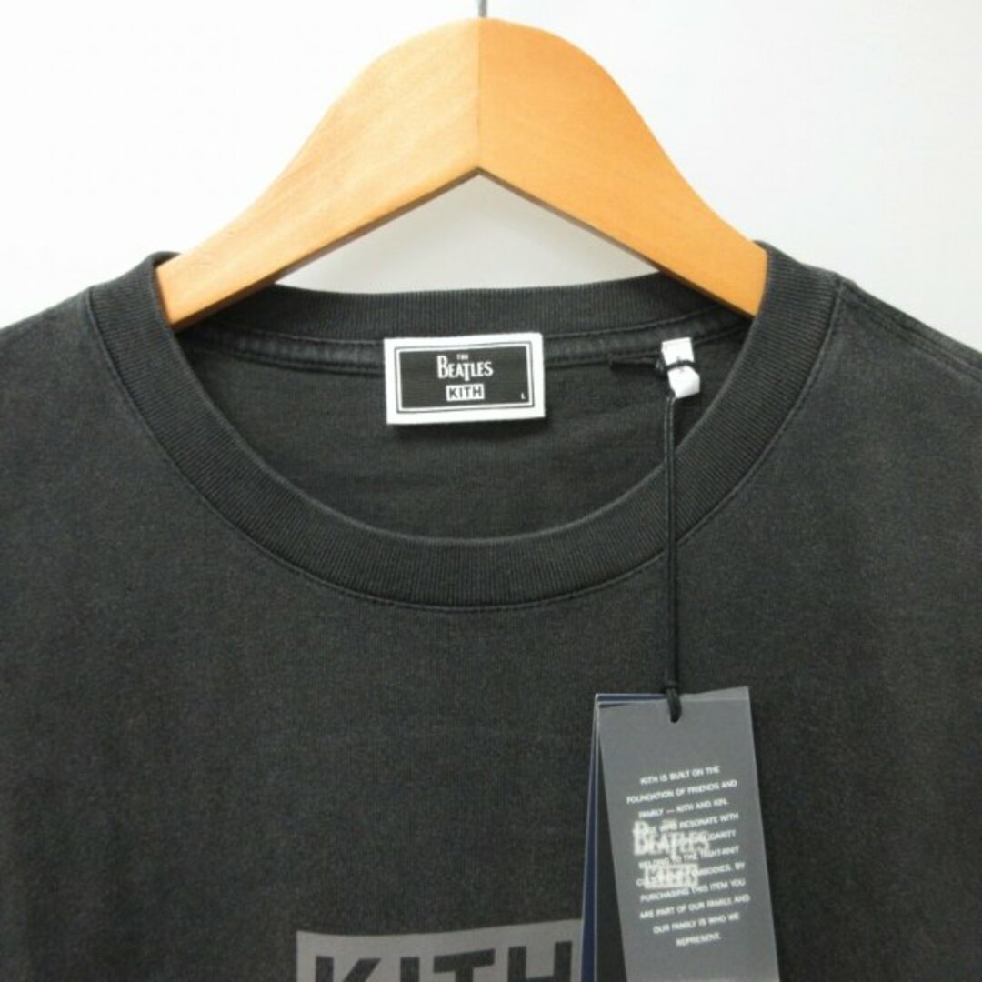 キス KITH×ビートルズ タグ付 23年製 Tシャツ カットソー 半袖 黒 L メンズのトップス(Tシャツ/カットソー(半袖/袖なし))の商品写真