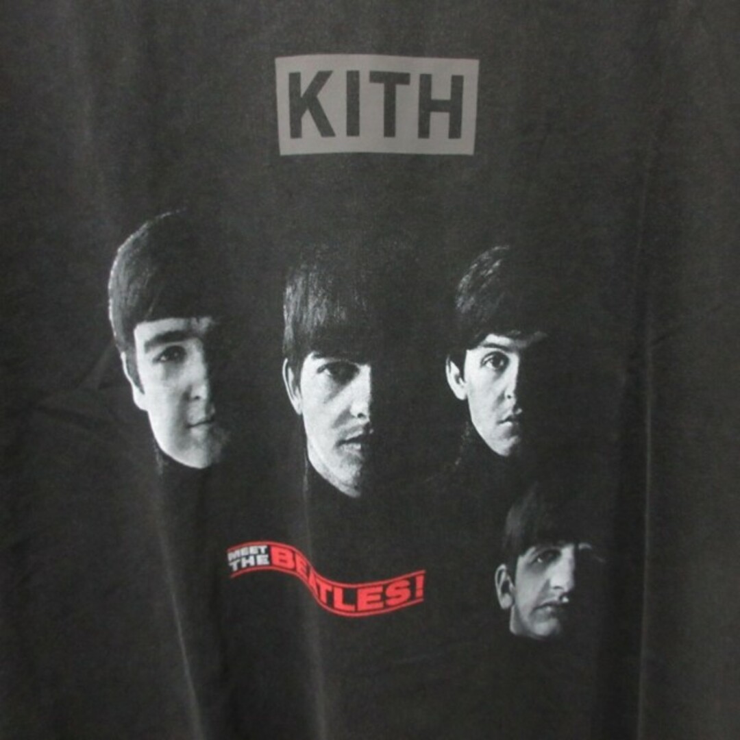キス KITH×ビートルズ タグ付 23年製 Tシャツ カットソー 半袖 黒 L メンズのトップス(Tシャツ/カットソー(半袖/袖なし))の商品写真