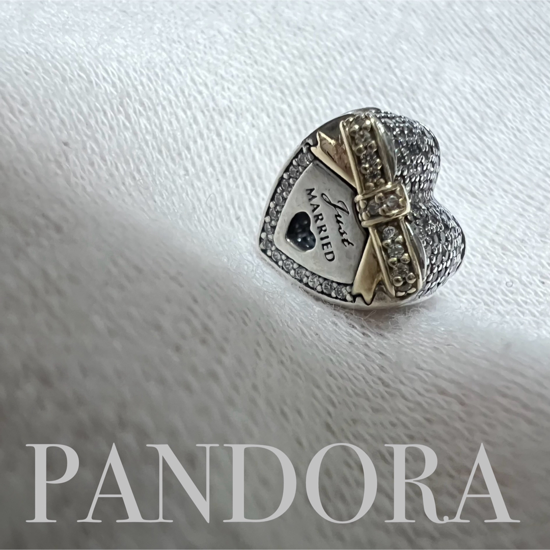 PANDORA(パンドラ)のパンドラ　14K x 925 ハート　チャーム　正規品 レディースのアクセサリー(チャーム)の商品写真