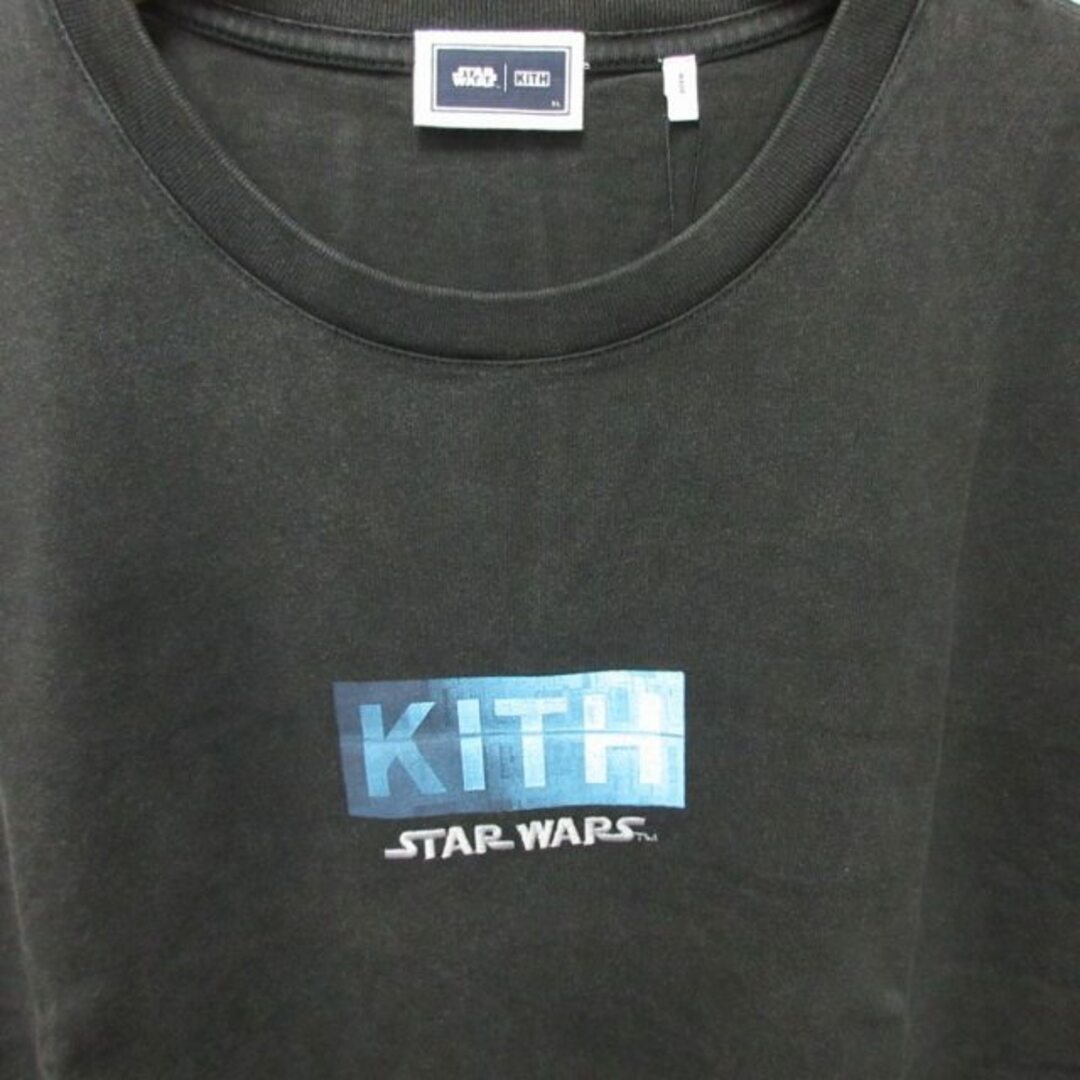 KITH×スターウォーズ タグ付 デス・スター ヴィンテージ Tシャツ 黒 XL メンズのトップス(Tシャツ/カットソー(半袖/袖なし))の商品写真