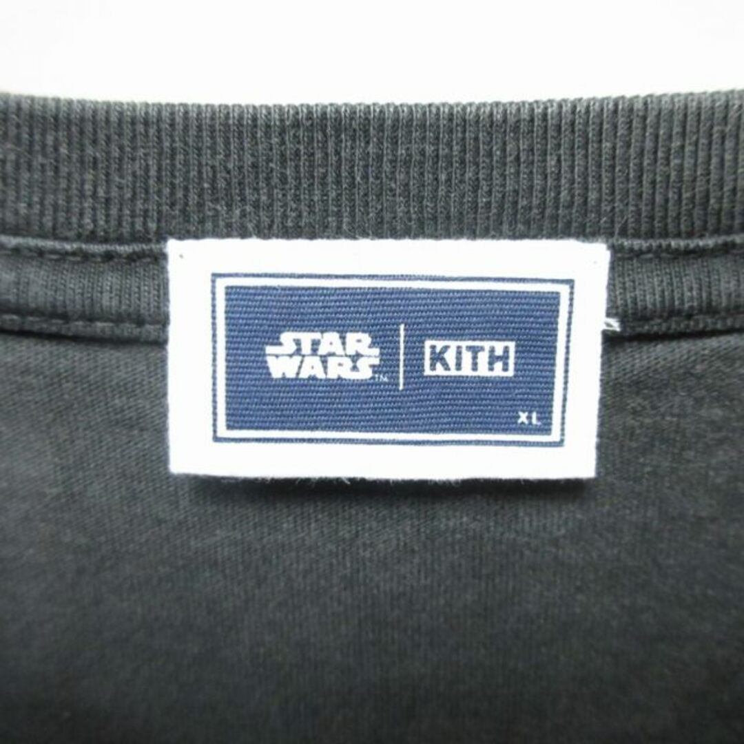 KITH×スターウォーズ タグ付 デス・スター ヴィンテージ Tシャツ 黒 XL メンズのトップス(Tシャツ/カットソー(半袖/袖なし))の商品写真