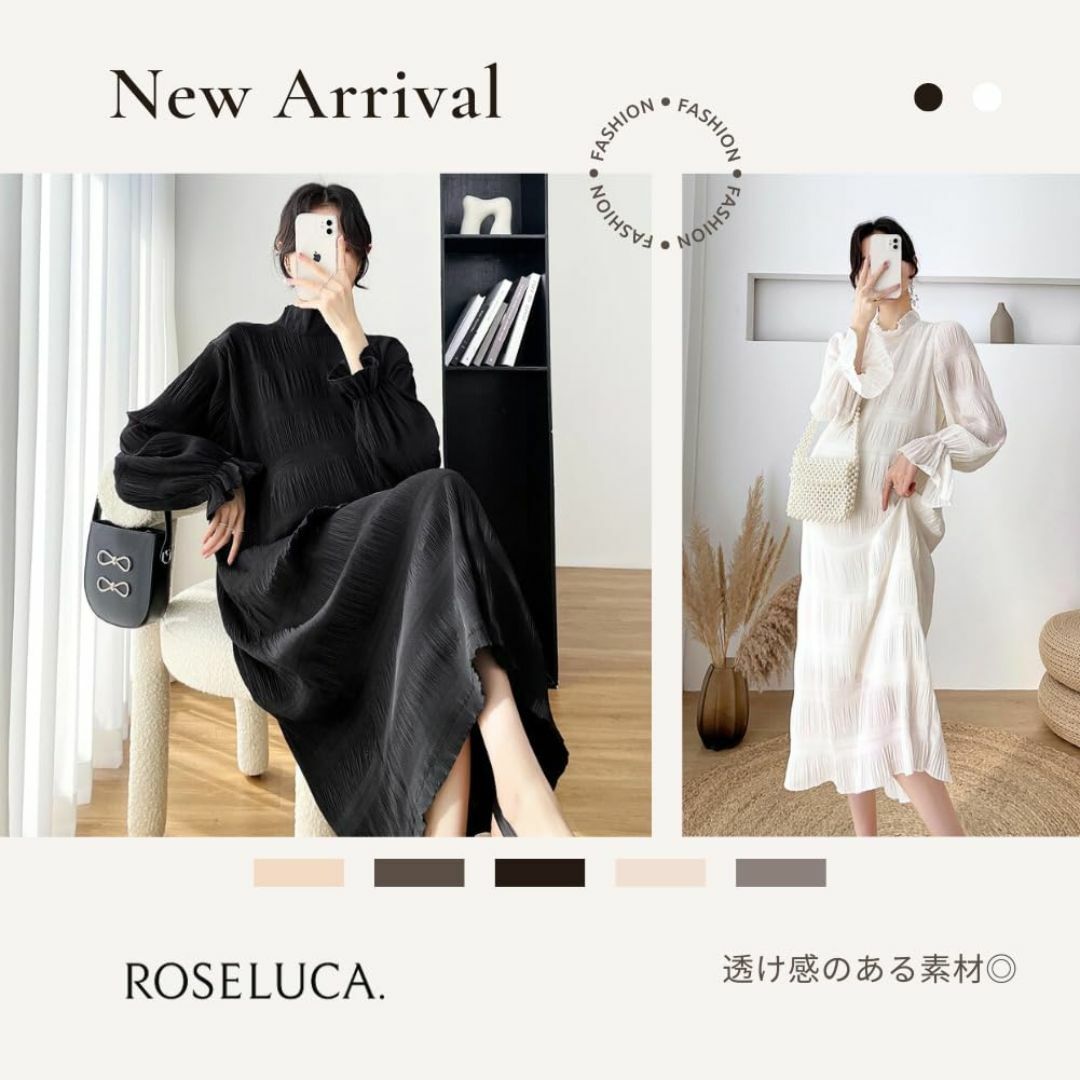 [ROSELUCA.] シフォン ワンピース マタニティ 春 ロング Aライン  レディースのファッション小物(その他)の商品写真