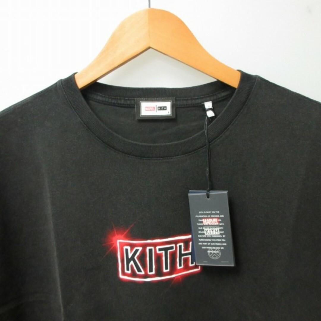キス×XMEN タグ付 MARVEL Tシャツ カットソー 半袖 黒 L メンズのトップス(Tシャツ/カットソー(半袖/袖なし))の商品写真