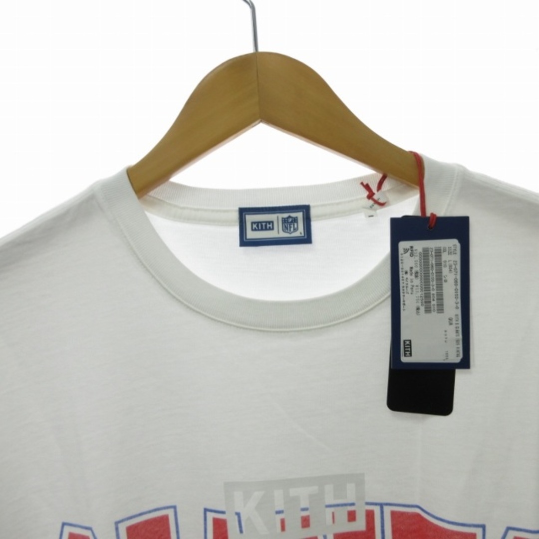 キス×NFL タグ付 23年製 GIANTS VINTAGE Tシャツ 白 L メンズのトップス(Tシャツ/カットソー(半袖/袖なし))の商品写真