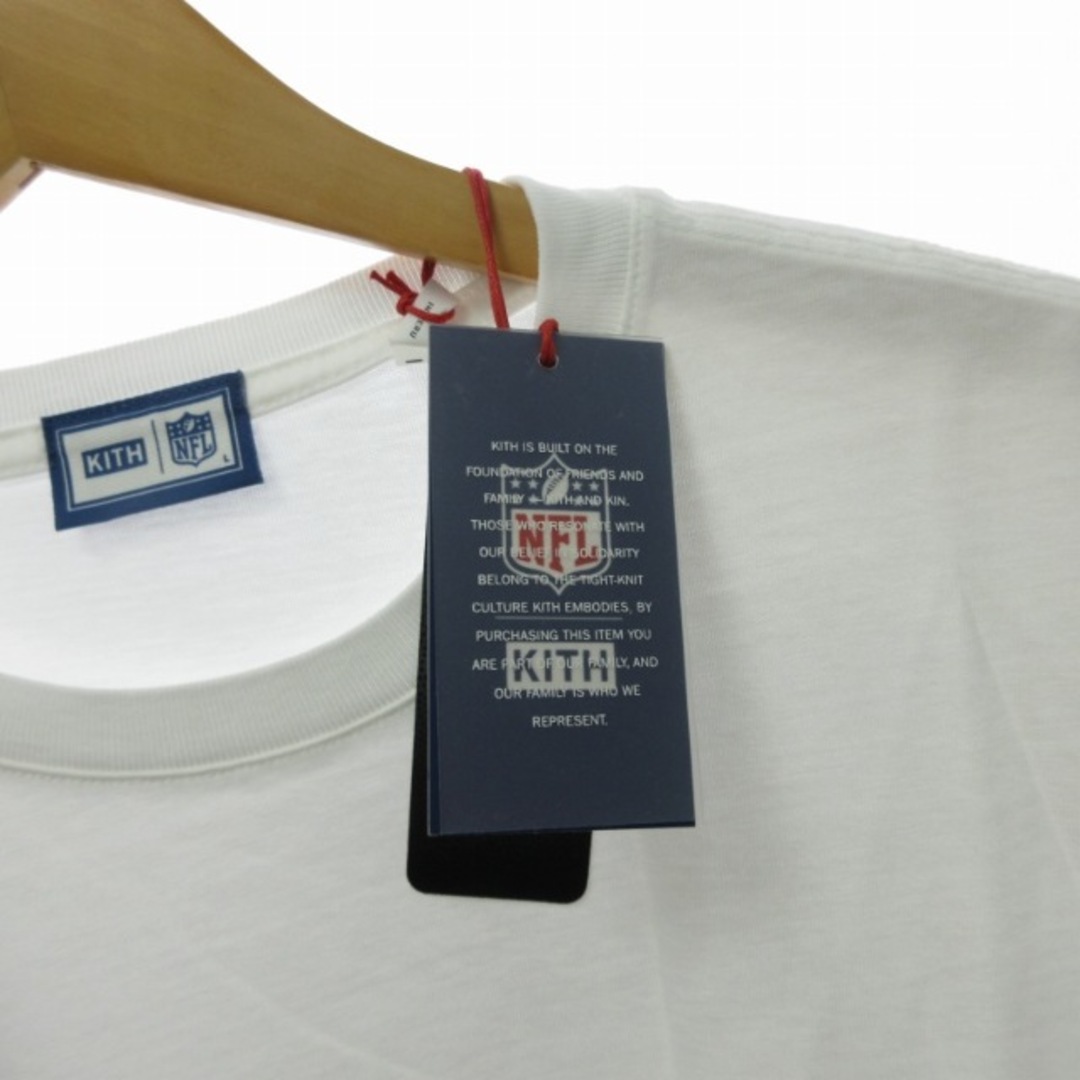 キス×NFL タグ付 23年製 GIANTS VINTAGE Tシャツ 白 L メンズのトップス(Tシャツ/カットソー(半袖/袖なし))の商品写真