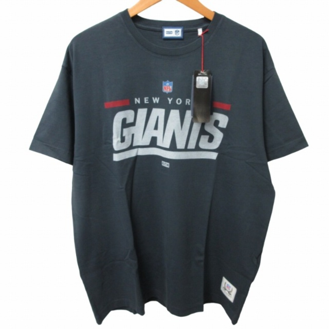 キス×NFL タグ付 GIANTS VINTAGE Tシャツ 半袖 グレー L メンズのトップス(Tシャツ/カットソー(半袖/袖なし))の商品写真