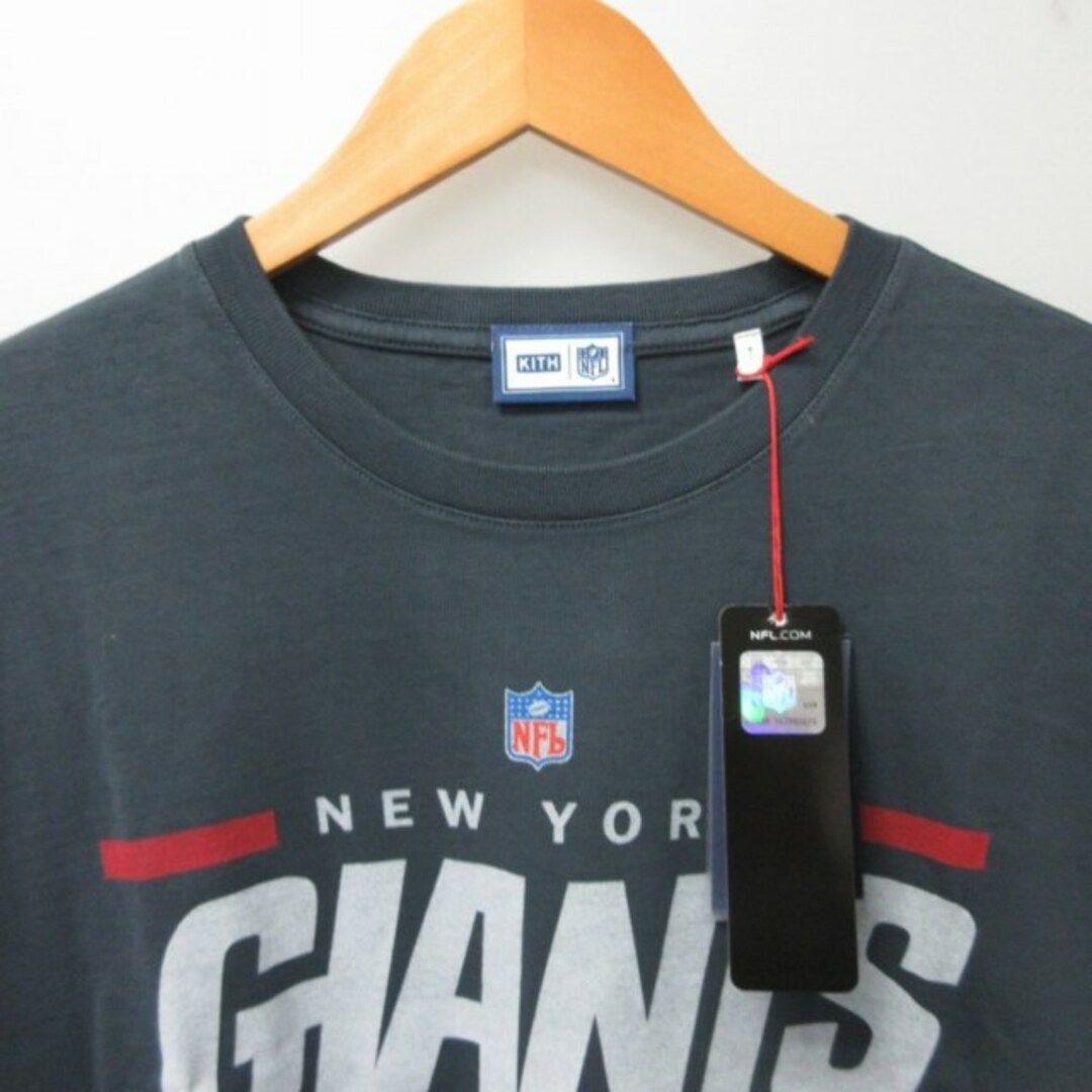 キス×NFL タグ付 GIANTS VINTAGE Tシャツ 半袖 グレー L メンズのトップス(Tシャツ/カットソー(半袖/袖なし))の商品写真