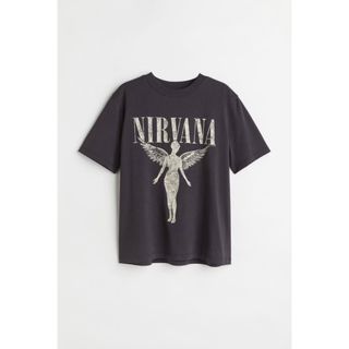 エイチアンドエム(H&M)のH&M NIRVANA ニルヴァーナ ニルバーナ バンドTシャツ ビンテージ加工(Tシャツ(半袖/袖なし))